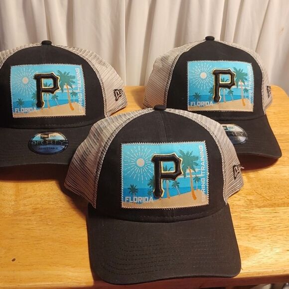 New Era 9Forty Pittsburgh Pirates Spring Training Trucker Snapback Hat - New - Picture 10 of 10